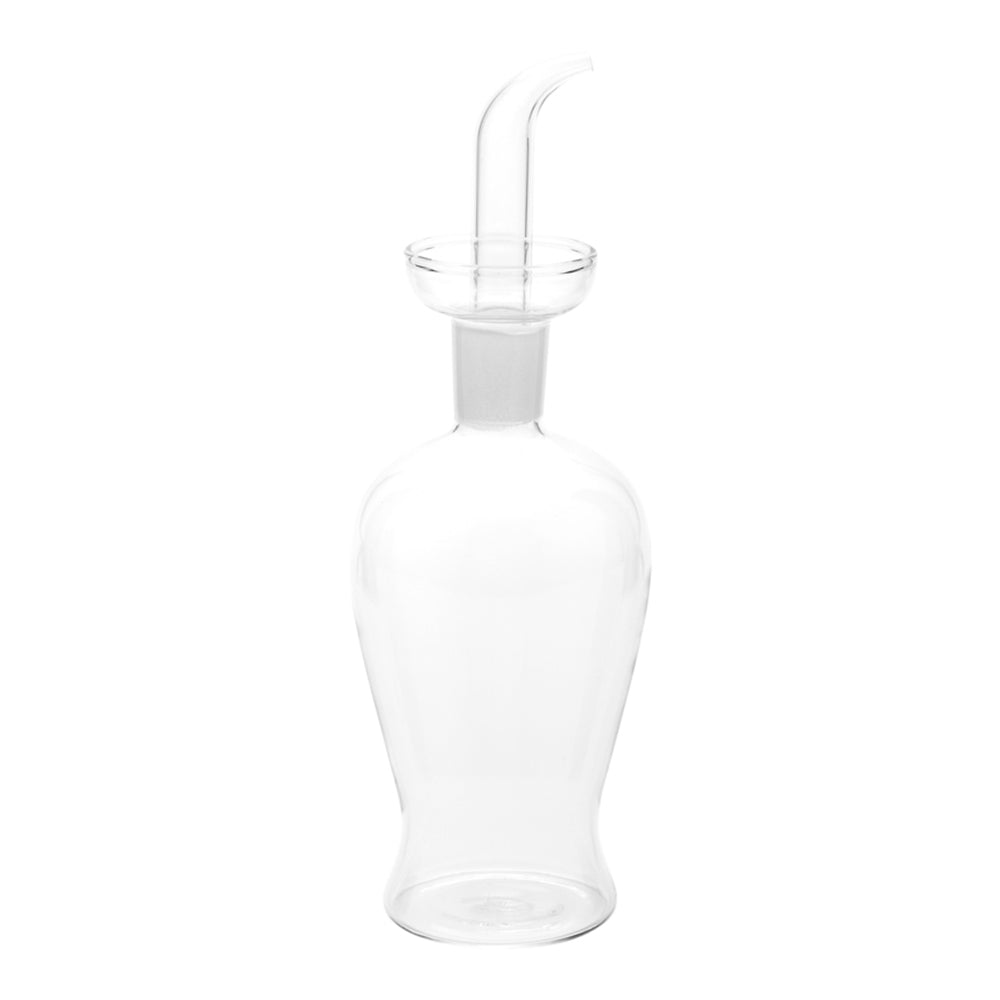 Forma 9 oz Round Oil Dispenser Bottle - Blown Glass - 2 3/4" x 2 3/4" x 6 1/4" - 1 count box