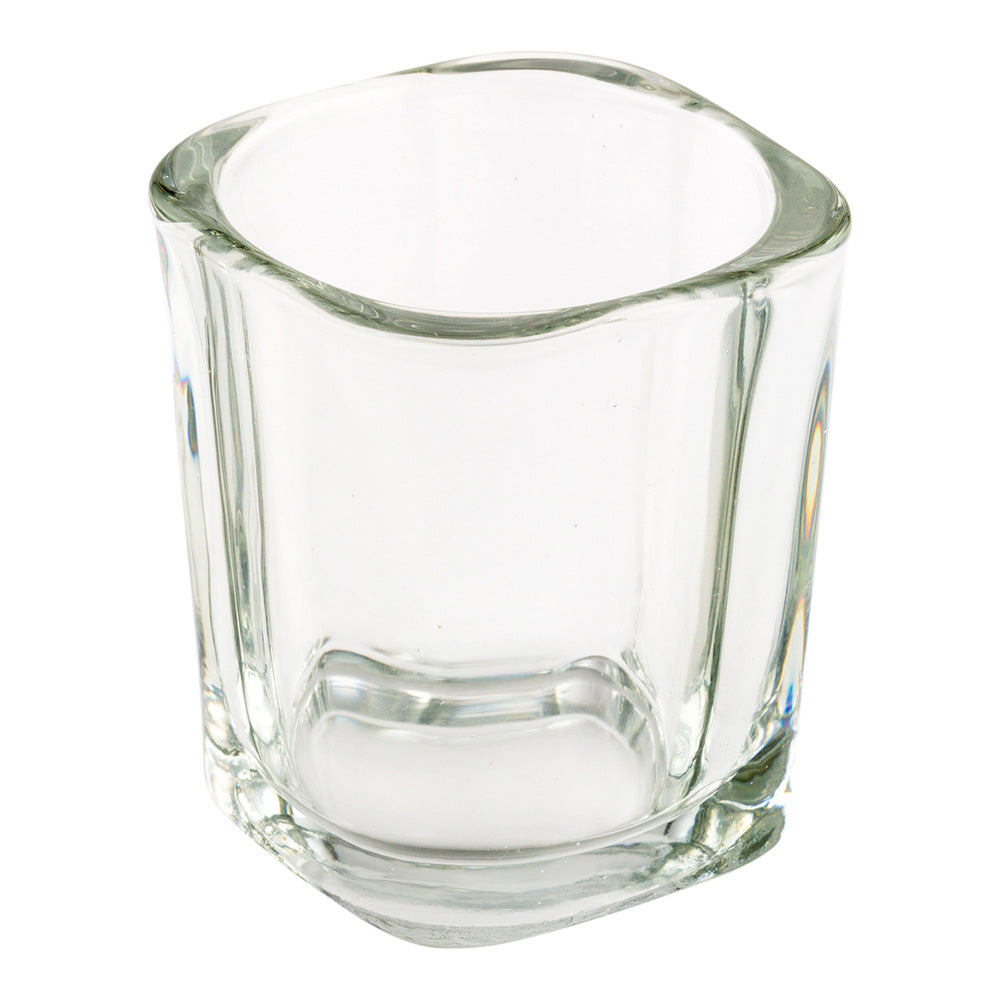 3 oz Glass Square Dessert Shot Glass - 2" x 2" x 2 1/2" - 10 count box