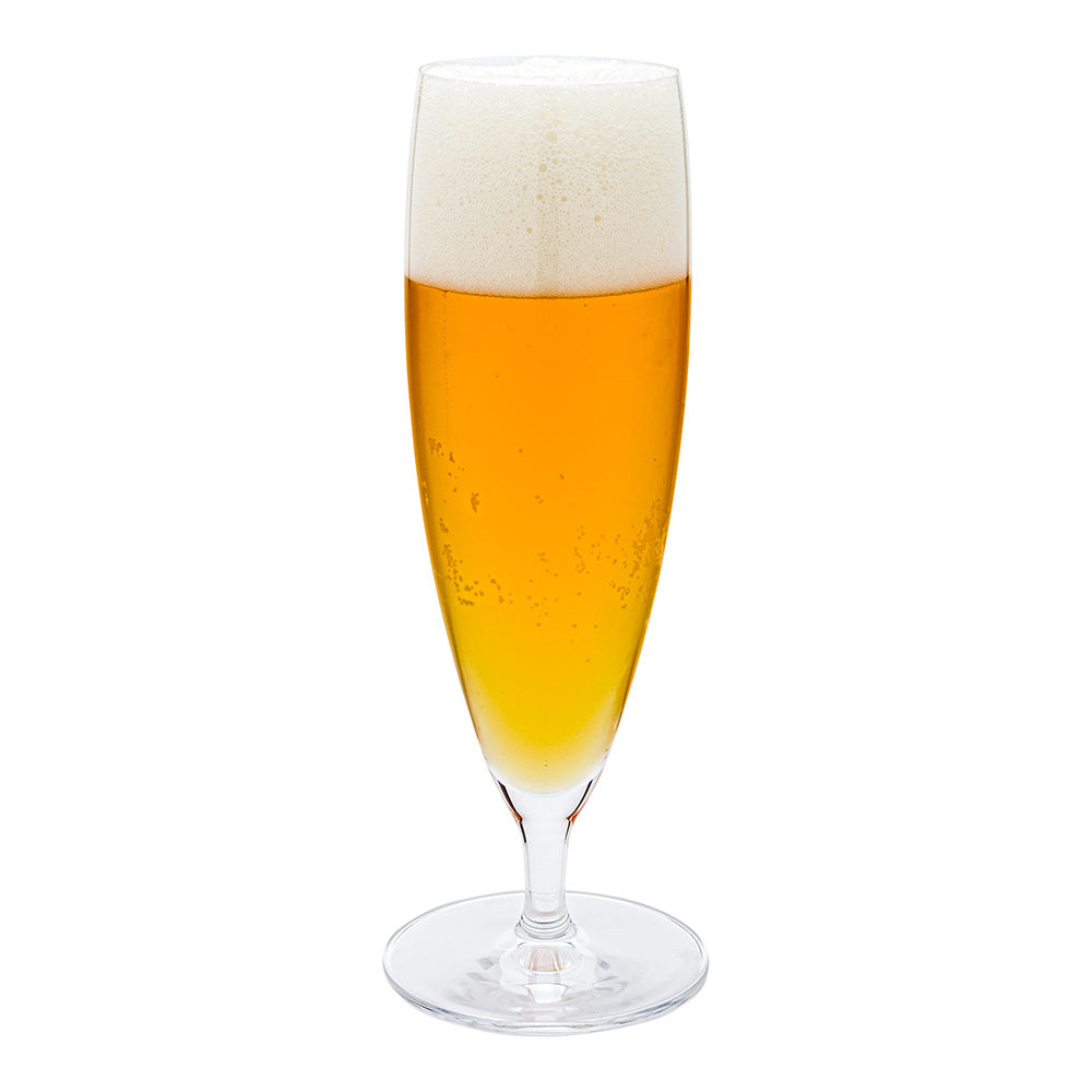 Voglia Nude 13 oz Stemmed Pilsner Beer Glass - Crystal - 2 1/2" x 2 1/2" x 8 1/2" - 12 count box