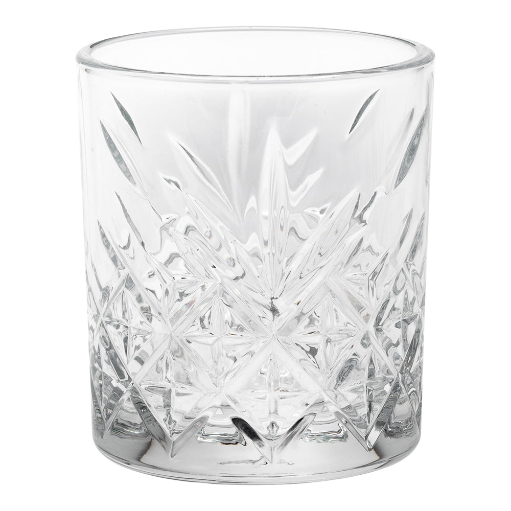 Timeless 7 oz Rocks Glass - Etched - 2 3/4" x 2 3/4" x 3 1/4" - 12 count box