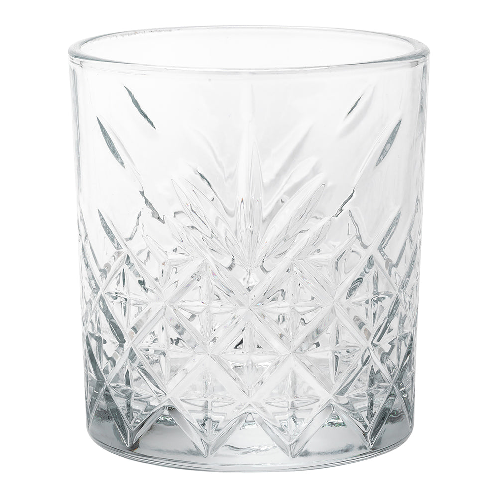 Timeless 12 oz Double Old Fashioned Glass - Etched - 3 1/4" x 3 1/4" x 3 3/4" - 12 count box