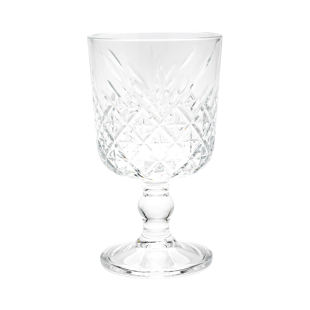 Timeless 11 oz Cocktail Glass - Stemmed, Etched - 3 1/2" x 3 1/2" x 6" - 12 count box