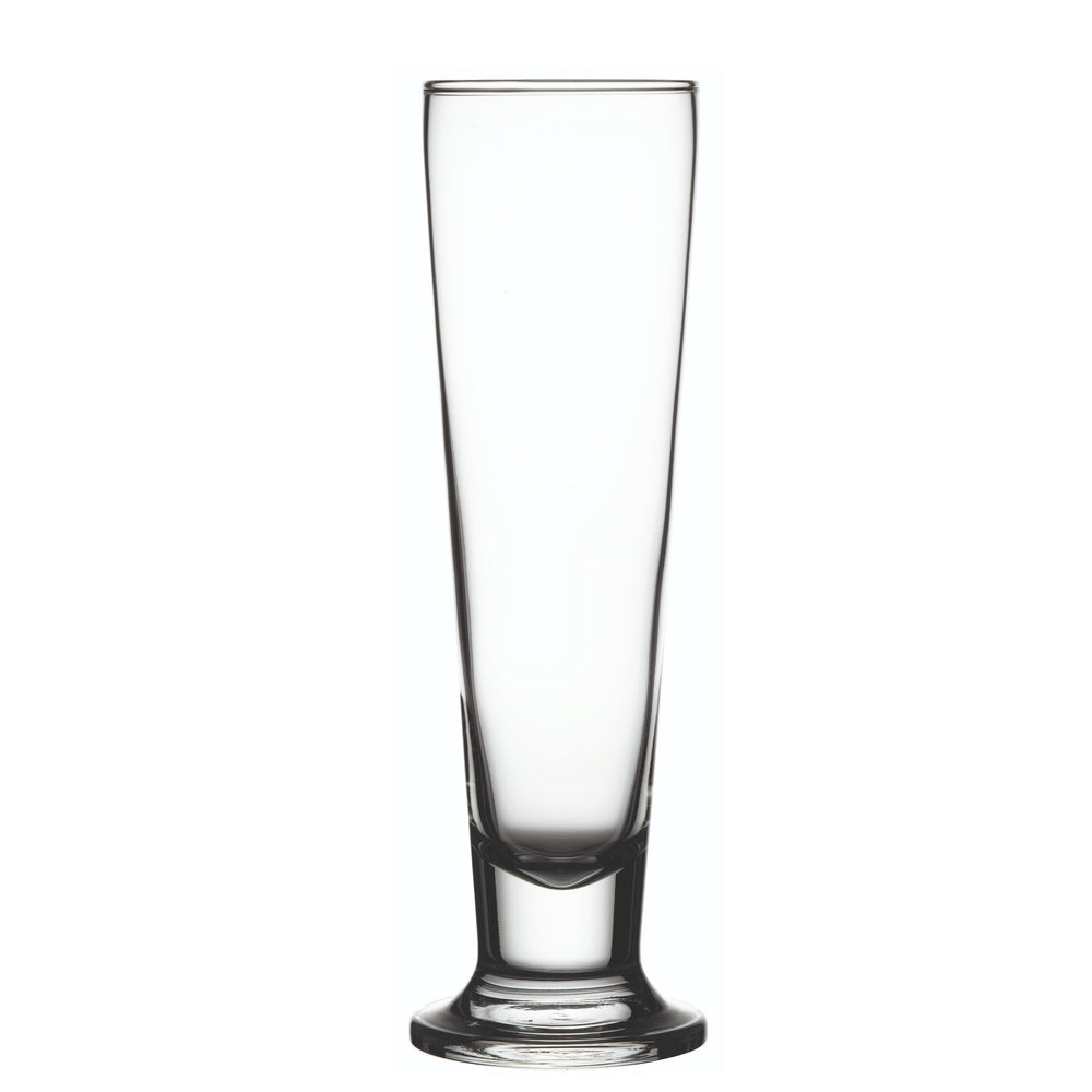 14 oz Pilsner Glass - Tall-Footed - 2 1/2" x 2 1/2" x 9 1/2" - 12 count box