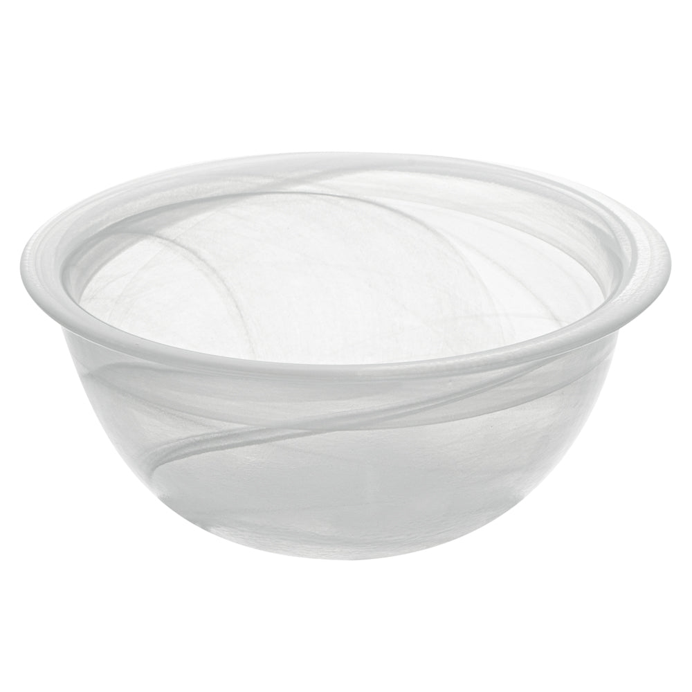 Vetri 16 oz Round White Glass Solar Bowl - 6" x 6" x 2 1/2" - 6 count box