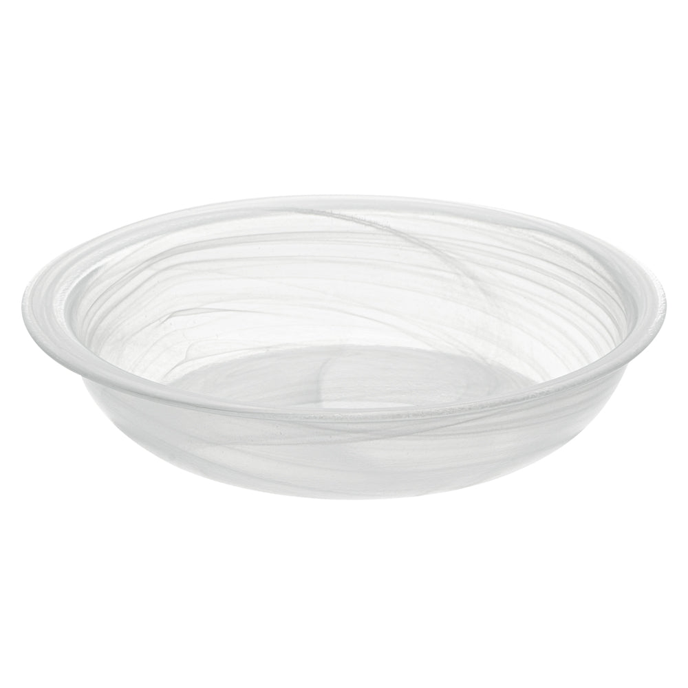 Vetri 24 oz Round White Glass Solar Bowl - 7 3/4" x 7 3/4" x 1 3/4" - 6 count box