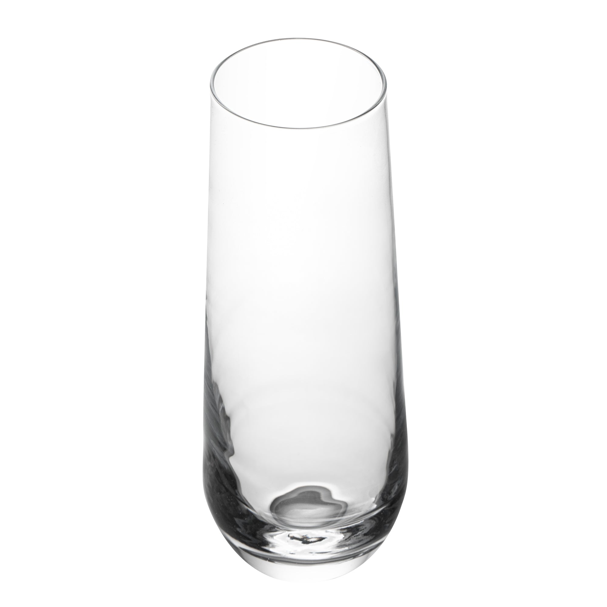 Vetri 10 oz Stemless Flute Glass - 1 3/4" x 1 3/4" x 6 1/4" - 24 count box