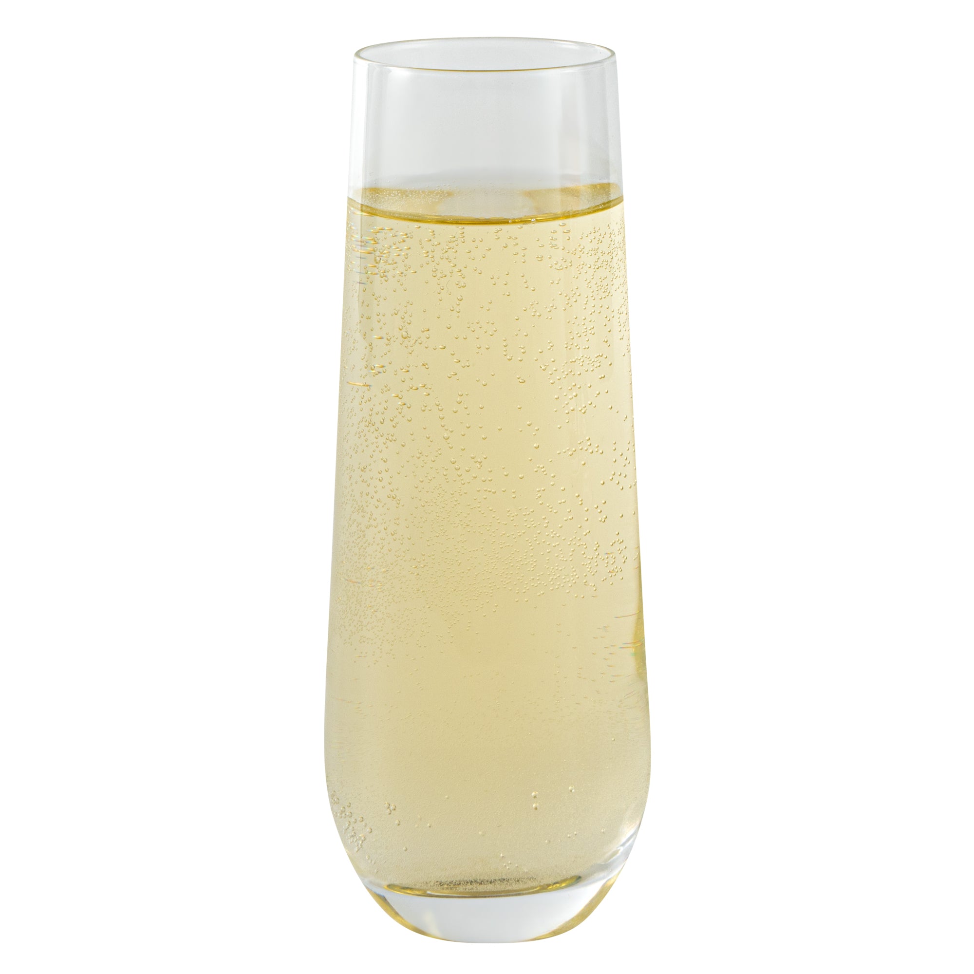 Vetri 10 oz Stemless Flute Glass - 1 3/4" x 1 3/4" x 6 1/4" - 24 count box