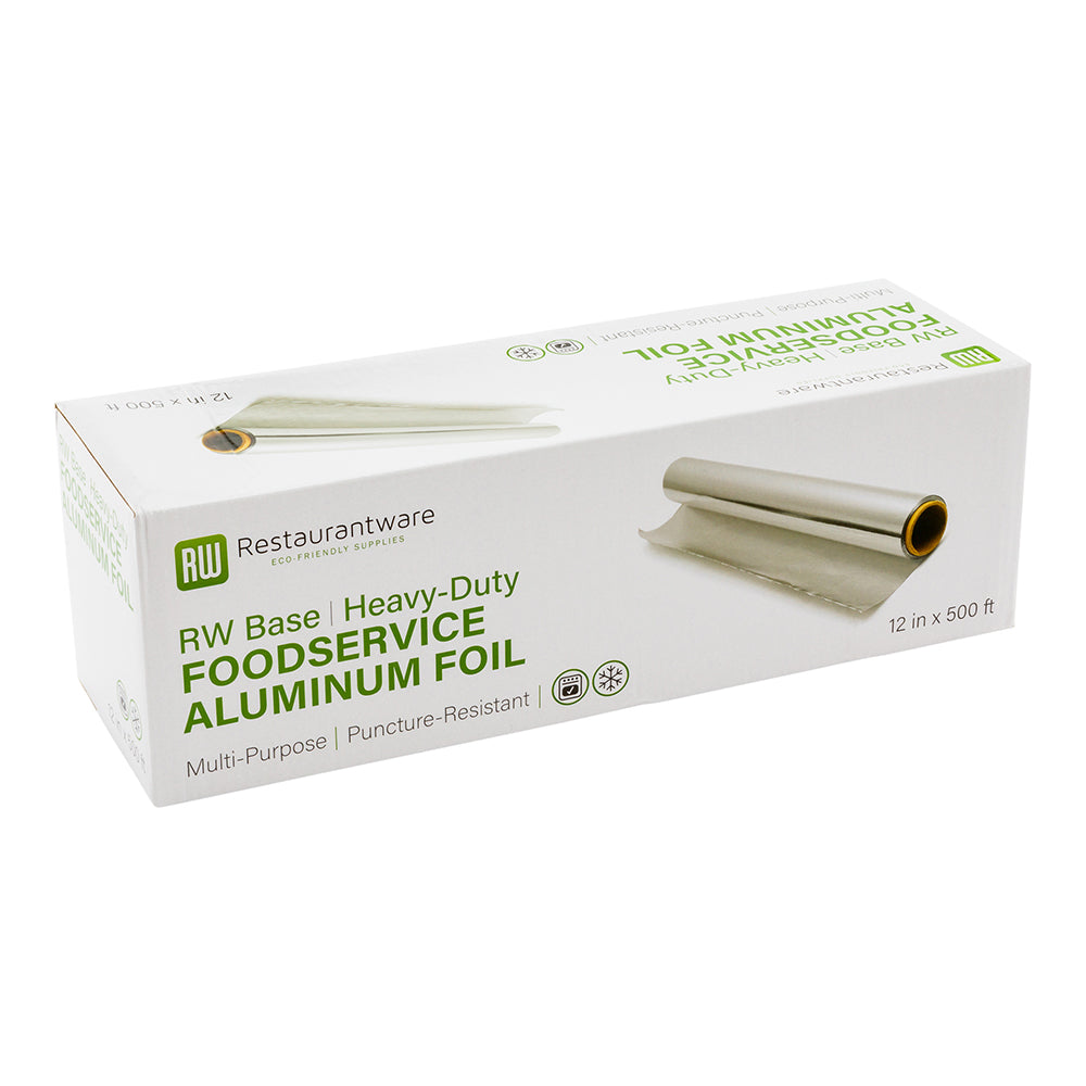 RW Base Foodservice Heavy-Duty Aluminum Foil Roll - 12" x 500' - 1 count box