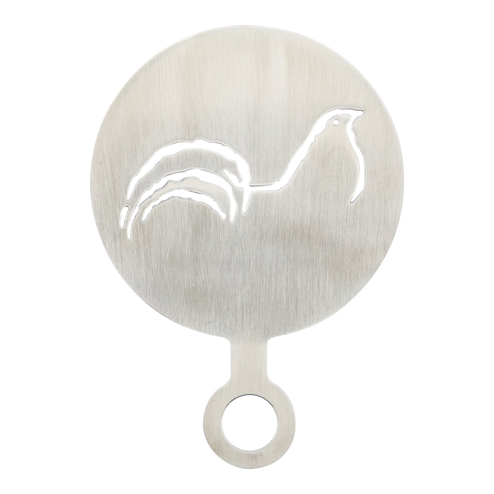 Restpresso Stainless Steel Bird Coffee Decorating Stencil - 4 3/4" x 3 1/4" - 1 count box