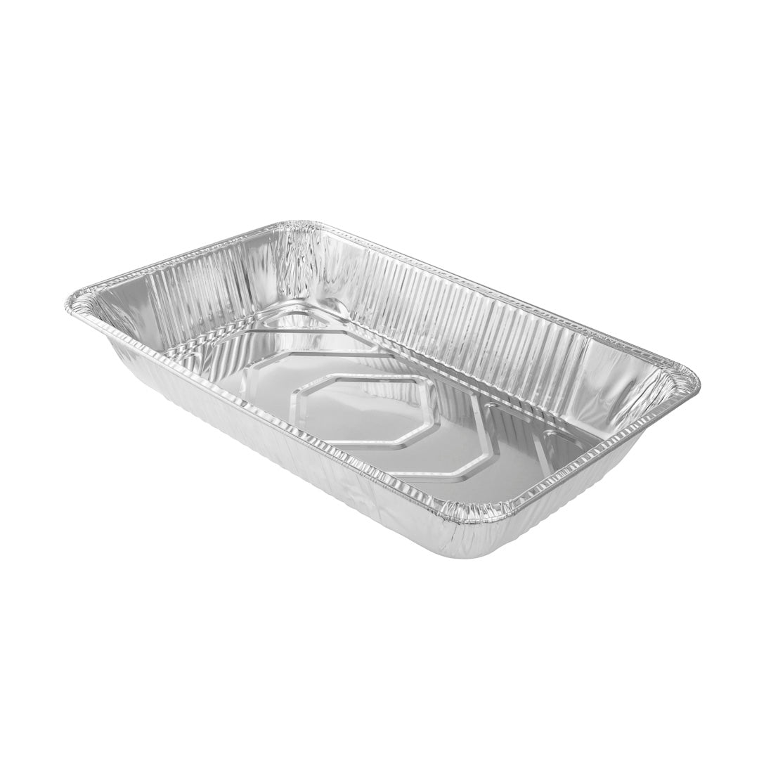 Foil Lux Aluminum Full Size Deep Steam Table Pan - 20 3/4" x 12 3/4" x 3 1/2" - 25 count box