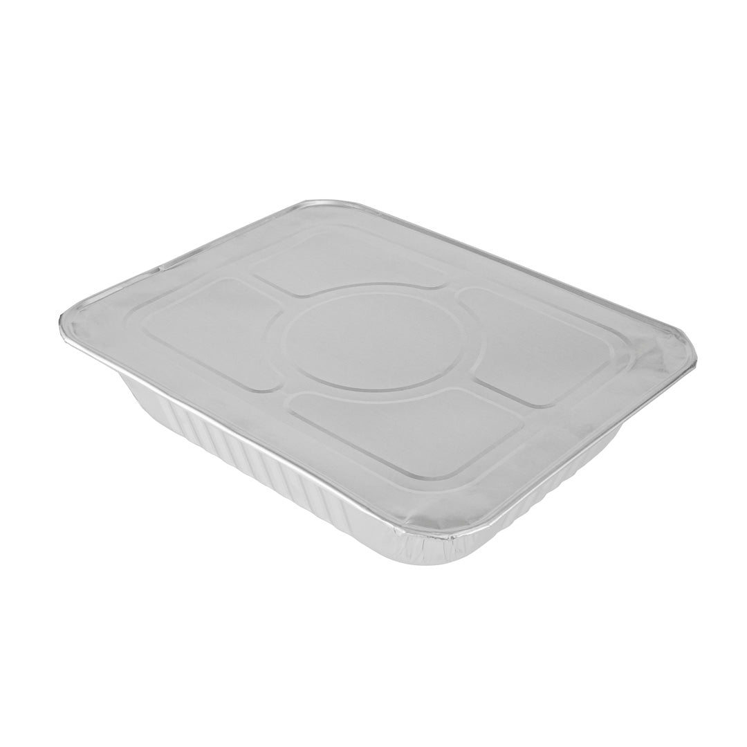 Foil Lux Aluminum Steam Table Pan Lid - Fits 1/2 Size - 25 count box