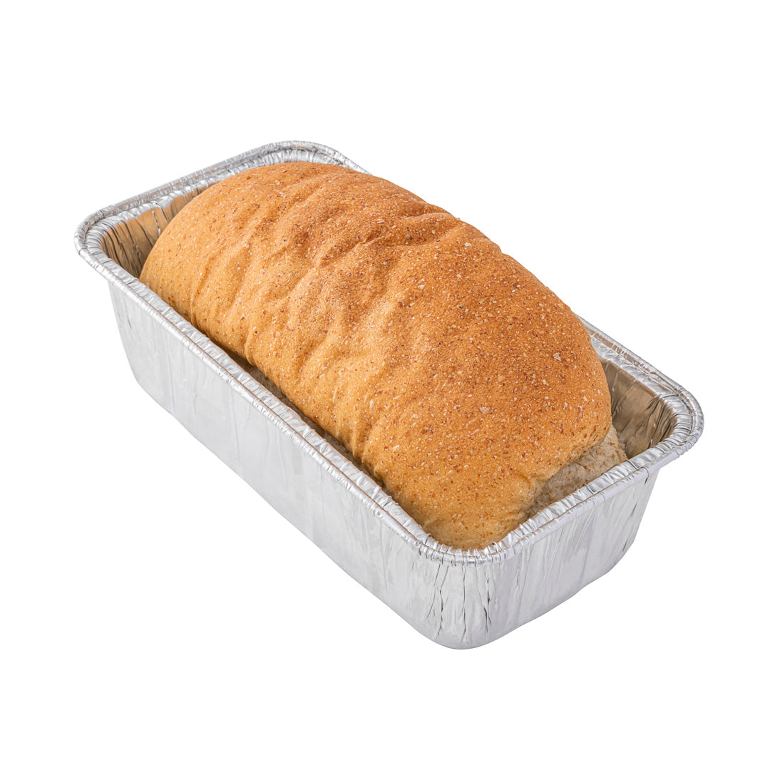 Pastry Tek Silver Aluminum Bread Loaf Pan - 2 lb - 8 1/2" x 4 1/4" x 2 1/2" - 25 count box