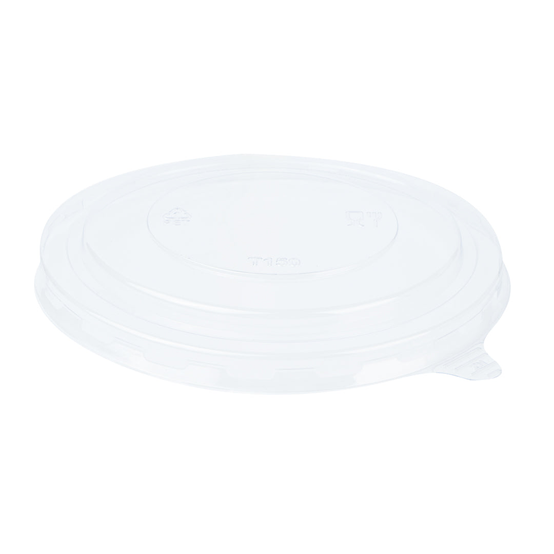 Foil Lux Clear Plastic Take Out Container Lid - Fits 17, 25 and 33 oz - 6" x 6" x 1/4" - 200 count box