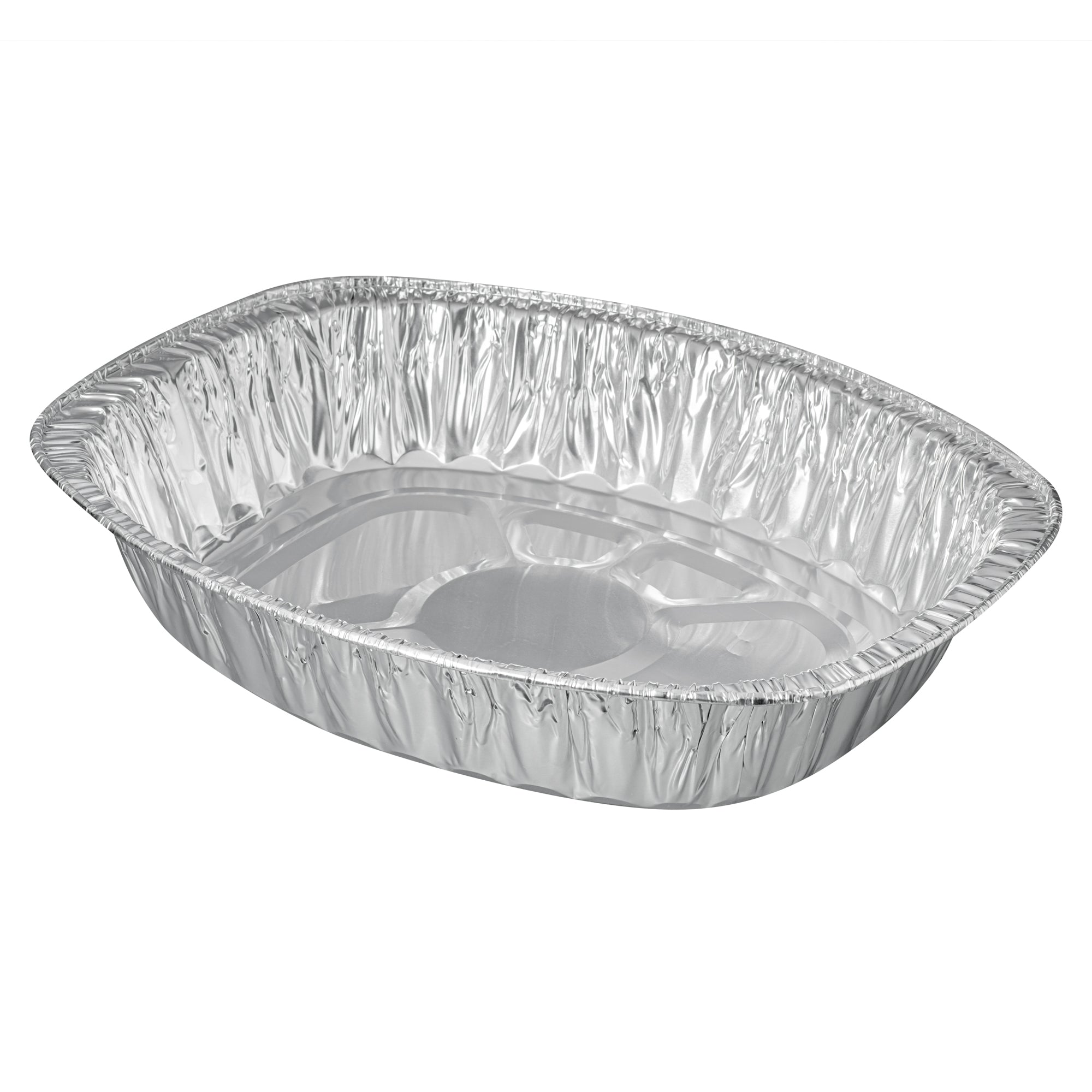 Foil Lux Oval Aluminum Foil Roast Pan - 18" x 14 1/4" x 3 1/4" - 50 count box