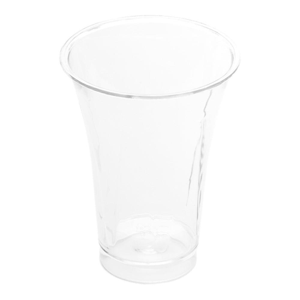 2 oz Round Clear Plastic Mini Trumpet Cup - 2" x 2" x 2 1/2" - 100 count box