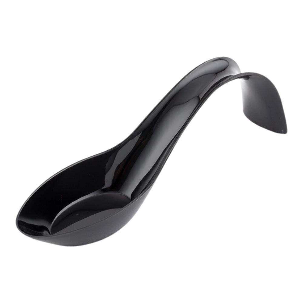 Black Plastic Stiletto Spoon - 5" x 1/2" x 1 1/4" - 100 count box