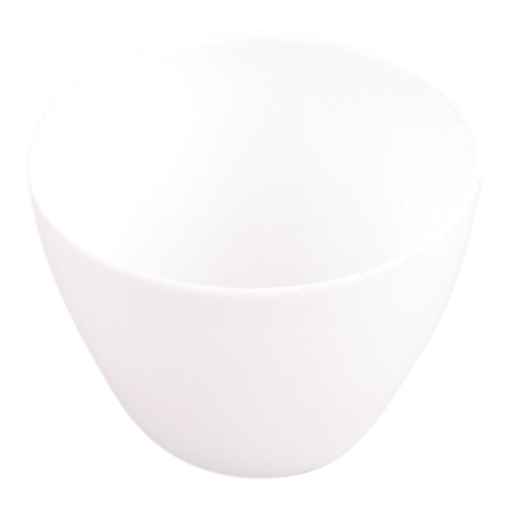 2 oz Round White Plastic Mini Tasting Bowl - 2" x 2" x 1 1/2" - 100 count box