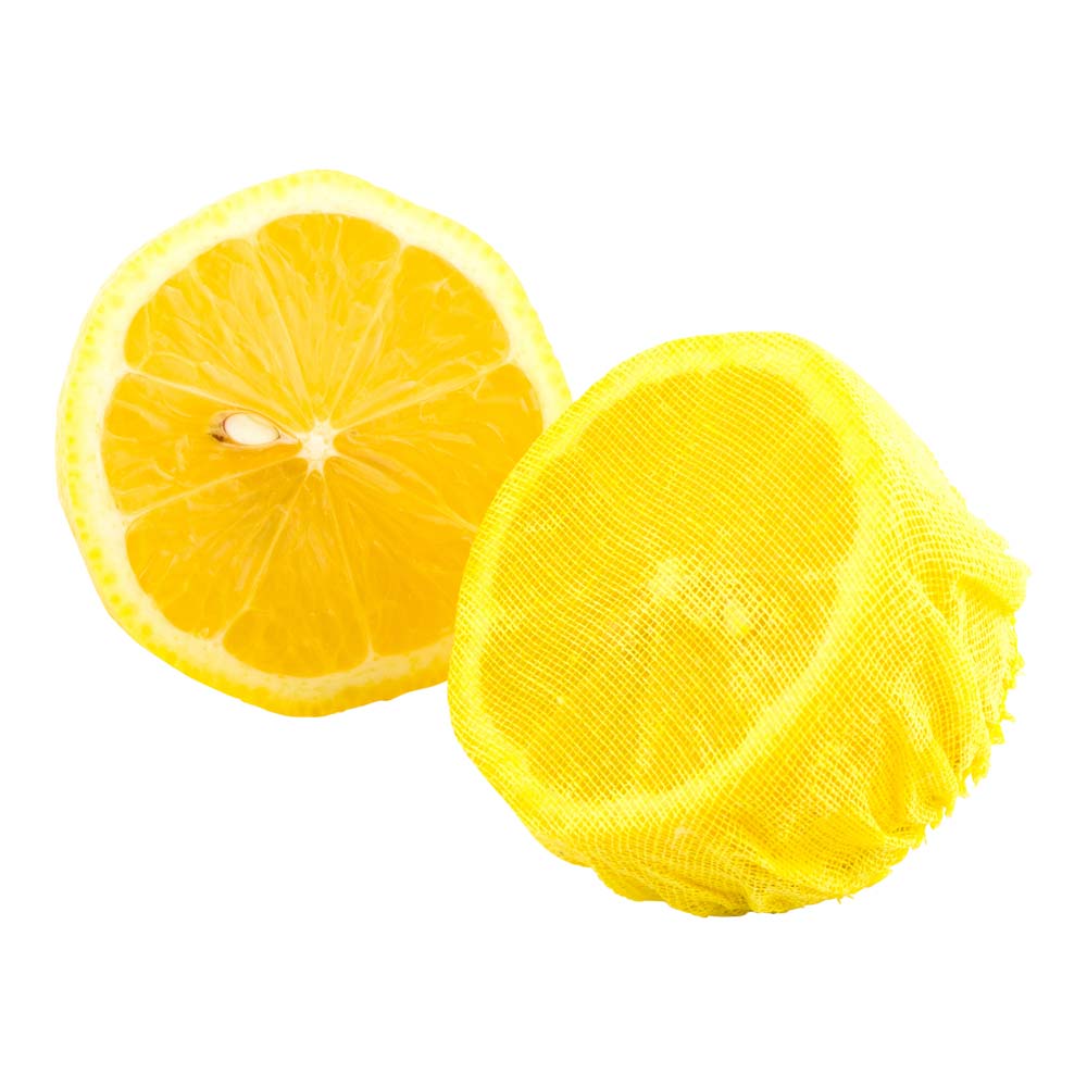 Yellow Cotton Lemon Wrap - Elastic Band - 7" x 7" - 100 count box