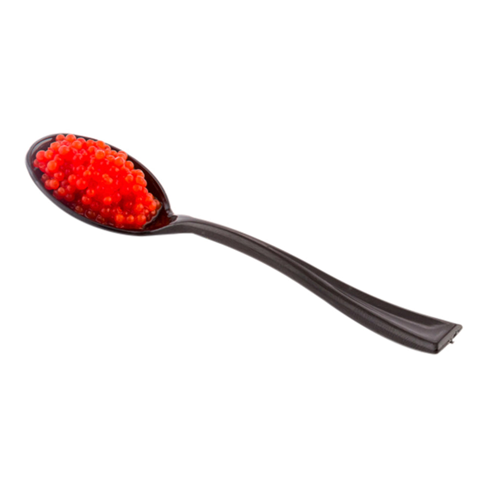 Black Plastic Mini Spoon - 4" - 500 count box