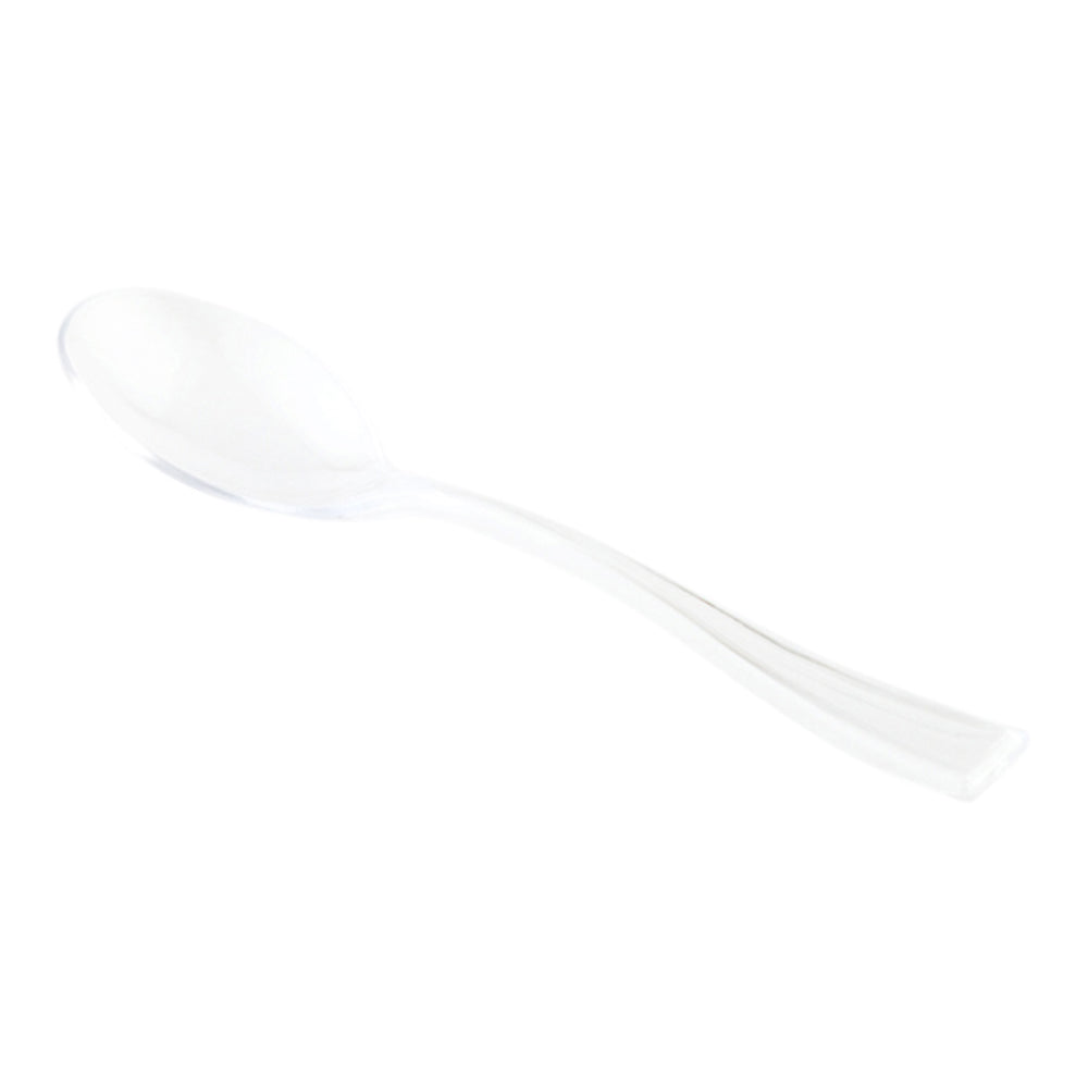 Clear Plastic Mini Spoon - 4" - 500 count box