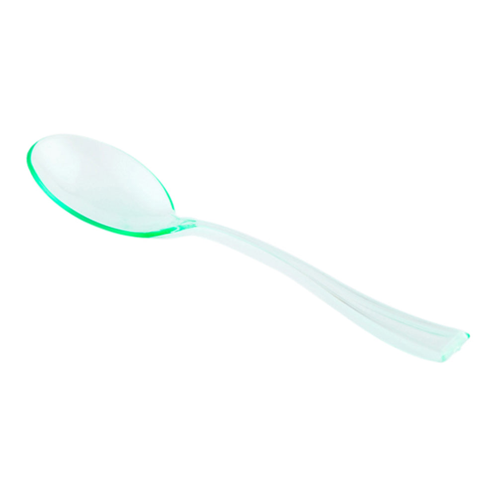 Seagreen Plastic Mini Spoon  - 4" - 500 count box