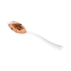 Silver Plastic Mini Spoon - 4