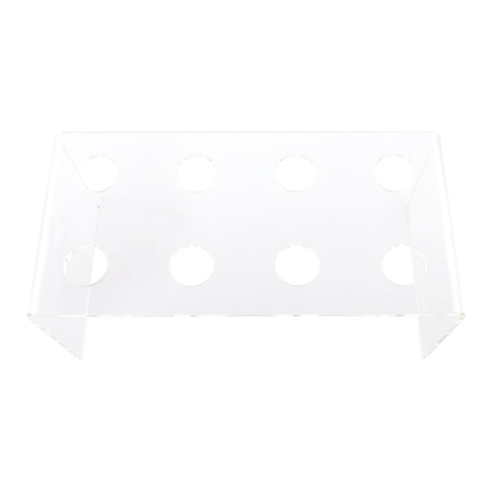 Clear Plastic Plateau Cone Stand - 8 slots - 12 1/2" x 6" x 5 1/4" - 1 count box