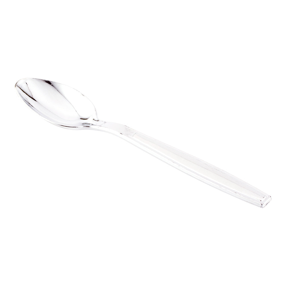 Silver Plastic Argento Dessert Spoon - 5 1/2" - 250 count box