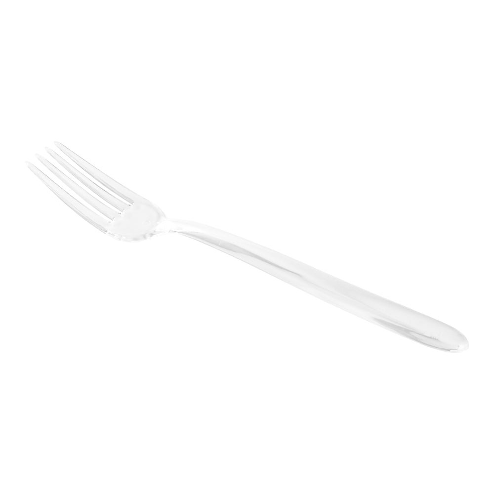 Clear Plastic Moderna Fork - 7 1/4" - 250 count box