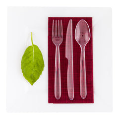 Clear Plastic Moderna Spoon - 7 1/4