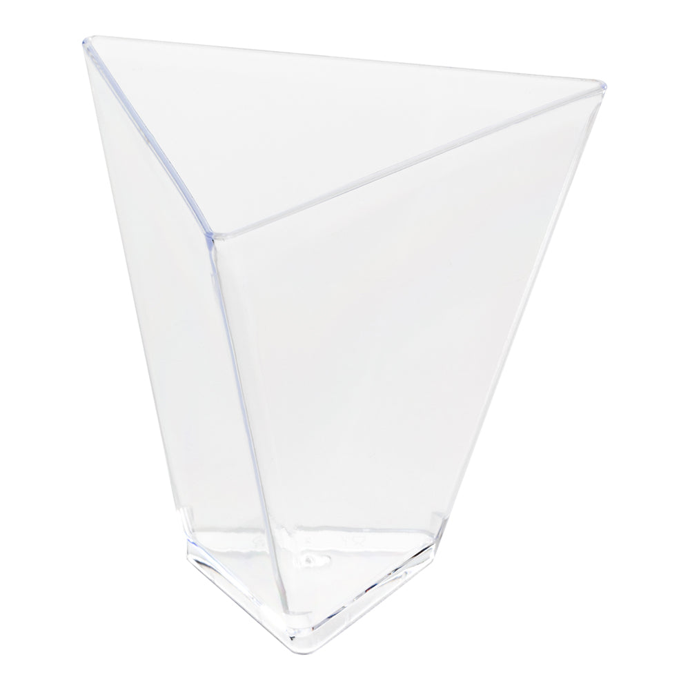 4 oz Clear Plastic Torcente Dessert Cup - 3" x 2 1/2" x 2 3/4" - 100 count box