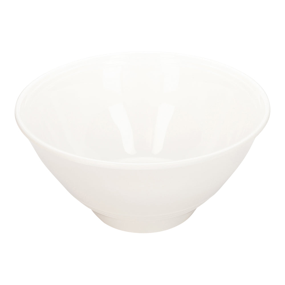 Voga 74 oz Round White Melamine Large Bowl - Incline - 8 1/2" x 8 1/2" x 4 1/4" - 10 count box