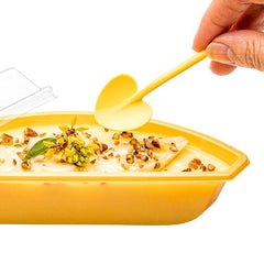 Baby Yellow Plastic Love Shovel Spoon - 3 1/2