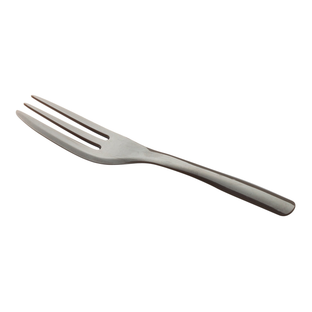 Fashion Gray Plastic Cake Fork with Knife Edge - 4" x 3/4" - 500 count box