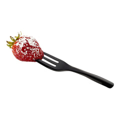 Black Plastic Cake Fork with Knife Edge - 4