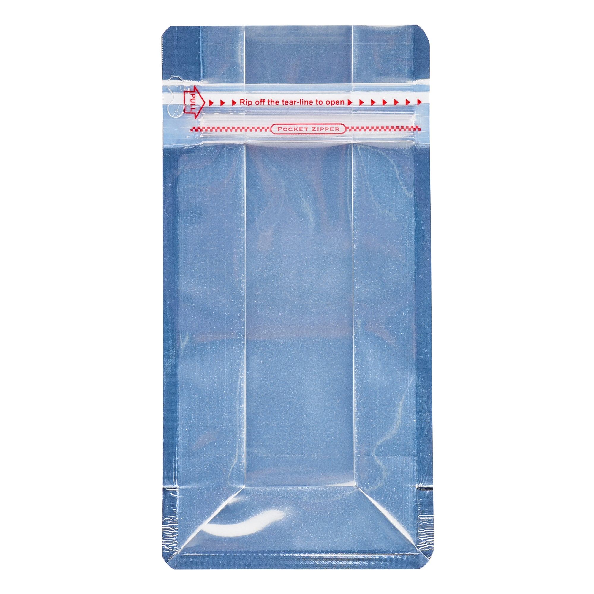 Bag Tek Red Plastic Small Snack Bag - Double Seal, Rip Lock, Heat Sealable - 8" x 4" x 2 1/2" - 100 count box