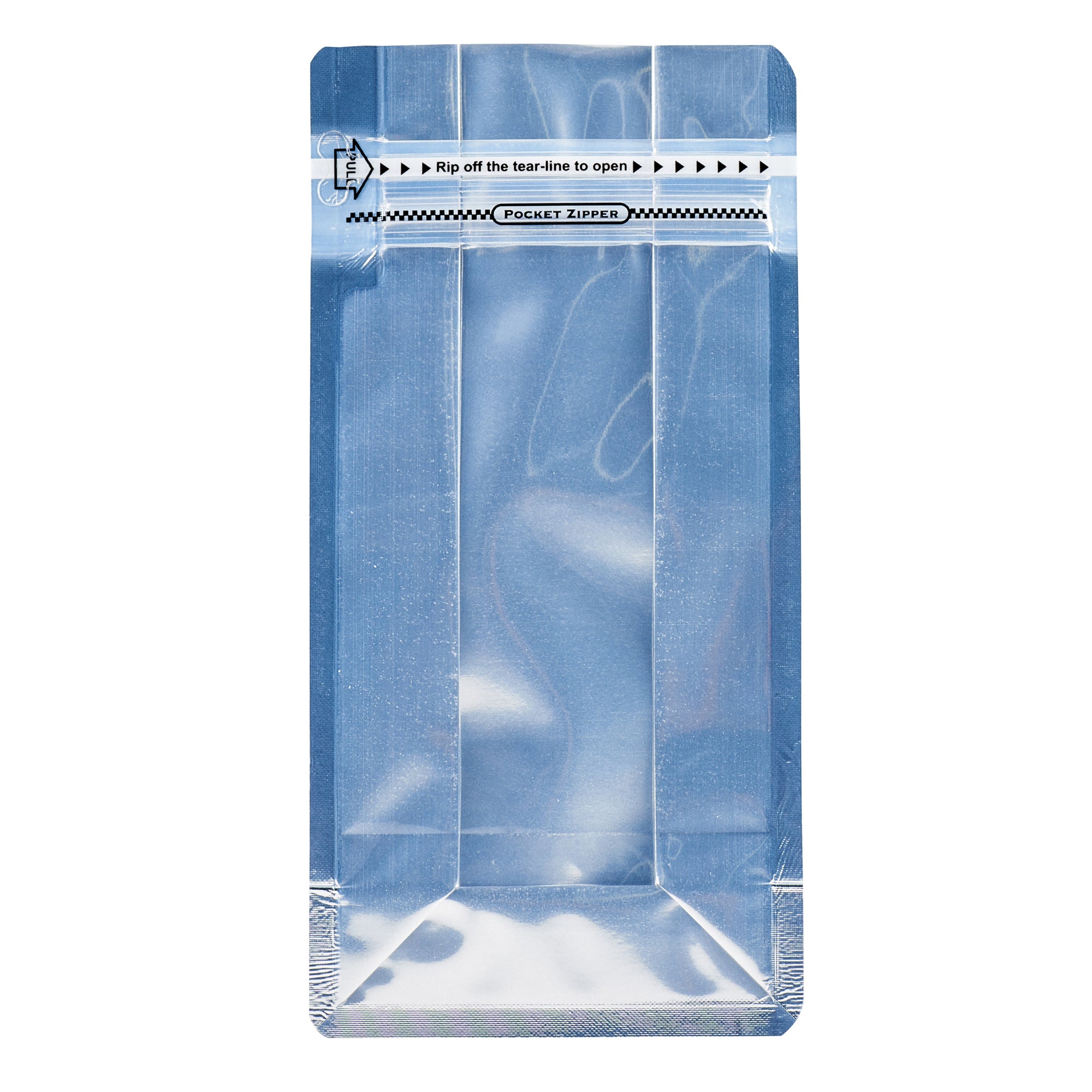 Bag Tek White Plastic Small Snack Bag - Double Seal, Rip Lock, Heat Sealable - 8" x 4" x 2 1/2" - 100 count box