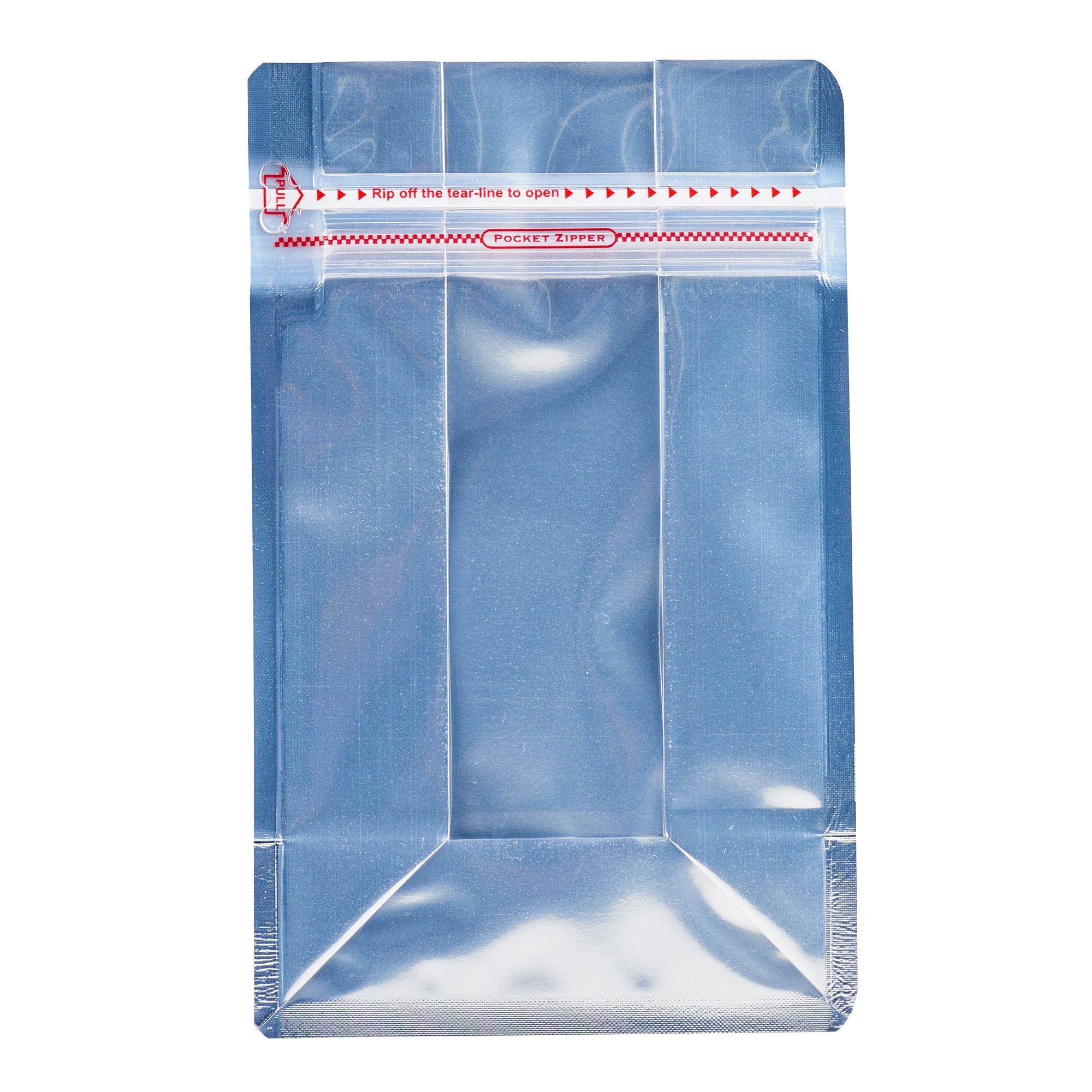 Bag Tek Red Plastic Medium Snack Bag - Double Seal , Rip Lock, Heat Sealable - 8" x 5" x 3 1/4" - 100 count box