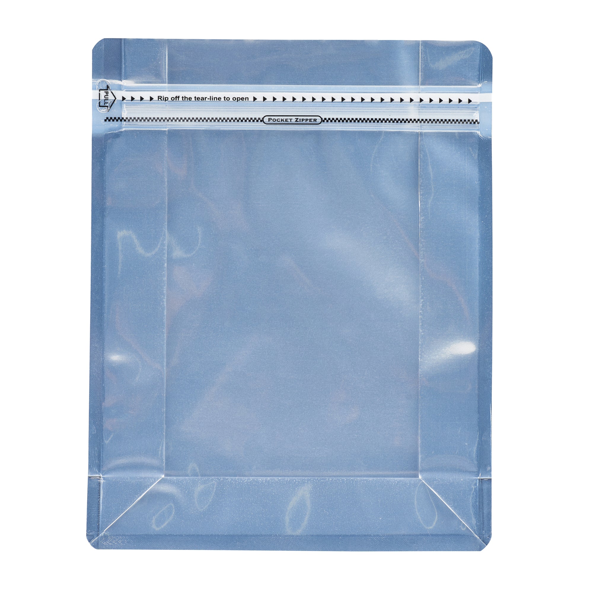 Bag Tek Black Plastic Large Snack Bag - Double Seal, Rip Lock, Heat Sealable - 9 1/2" x 7 1/2" x 2 3/4" - 100 count box