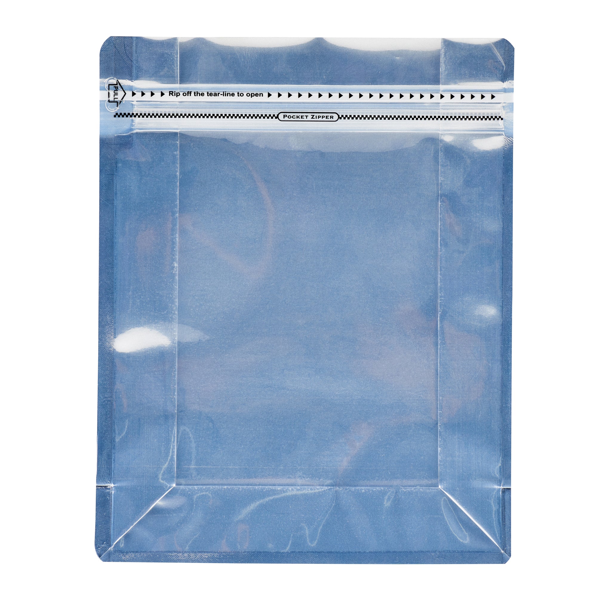 Bag Tek White Plastic Large Snack Bag - Double Seal, Rip Lock, Heat Sealable - 9 1/2" x 7 1/2" x 2 3/4" - 100 count box