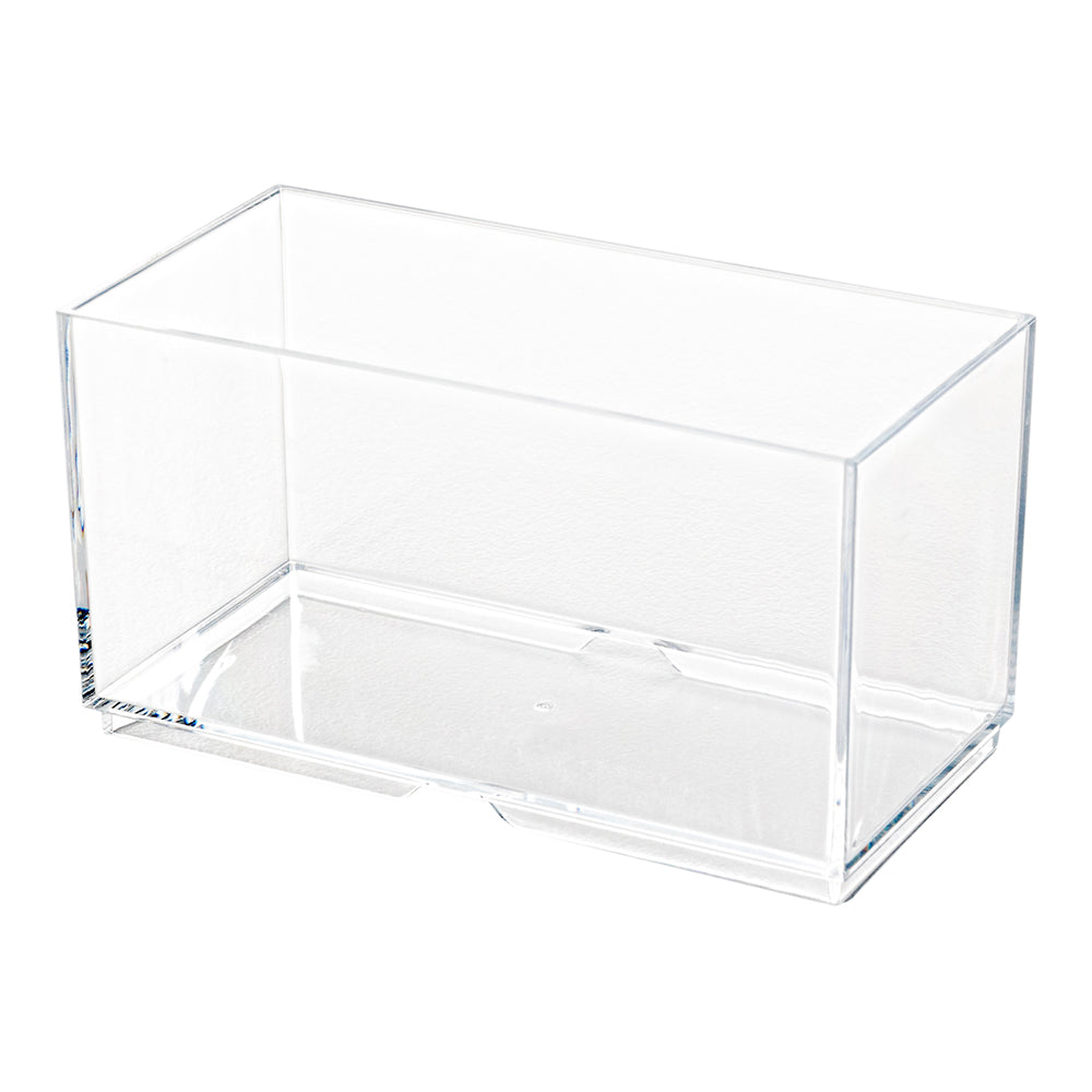 3 oz Rectangle Clear Plastic Dessert Cup - Stackable - 2 3/4" x 1 1/2" x 1 1/2" - 100 count box