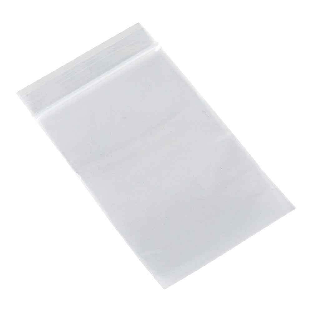 Bag Tek Clear Plastic Zip Bag - BPA-Free, High Clarity - 2" x 3" - 100 count box