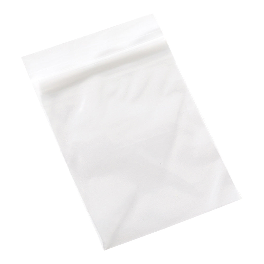 Bag Tek Clear Plastic Zip Bag - BPA-Free, High Clarity - 3" x 4" - 100 count box