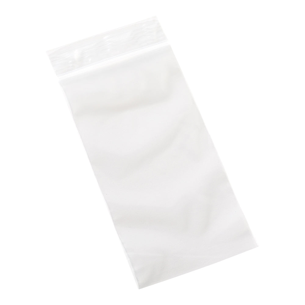 Bag Tek Clear Plastic Zip Bag - BPA-Free, High Clarity - 3" x 6" - 100 count box