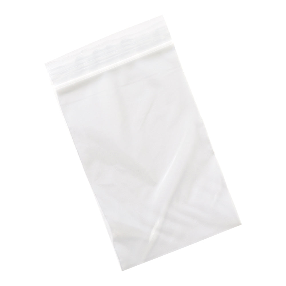 Bag Tek Clear Plastic Zip Bag - BPA-Free, High Clarity - 4" x 6" - 100 count box