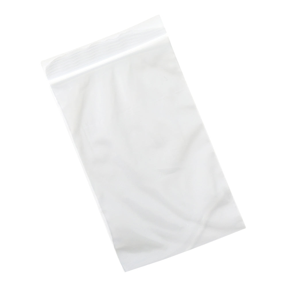 Bag Tek Clear Plastic Zip Bag - BPA-Free, High Clarity - 5" x 8" - 100 count box