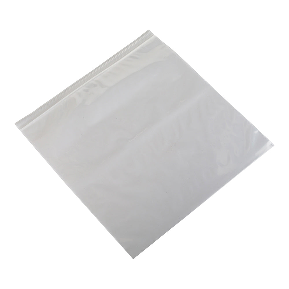 Bag Tek Clear Plastic Zip Bag - BPA-Free, High Clarity - 12 1/2" x 12 1/2" - 100 count box