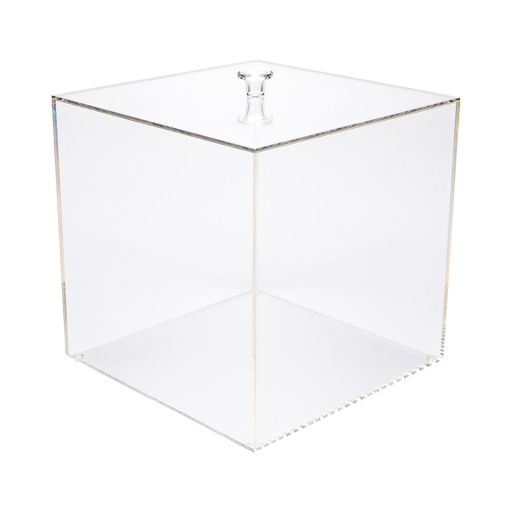 Clear Tek Clear Acrylic Large Candy Container - Display Box - 7 3/4" x 7 3/4" x 7 3/4" - 1 count box