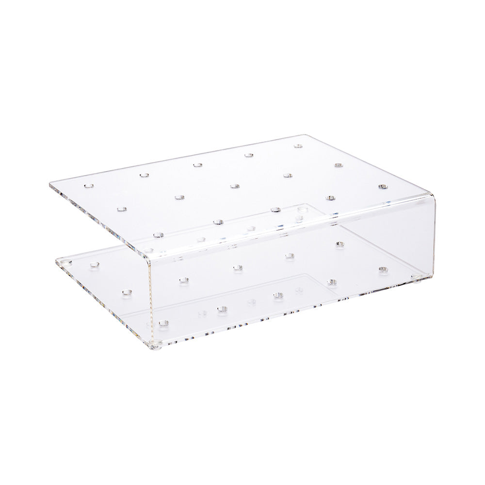 Clear Tek Clear Acrylic Cake Pop Holder - 15 slots - 7 3/4" x 6" x 2" - 1 count box