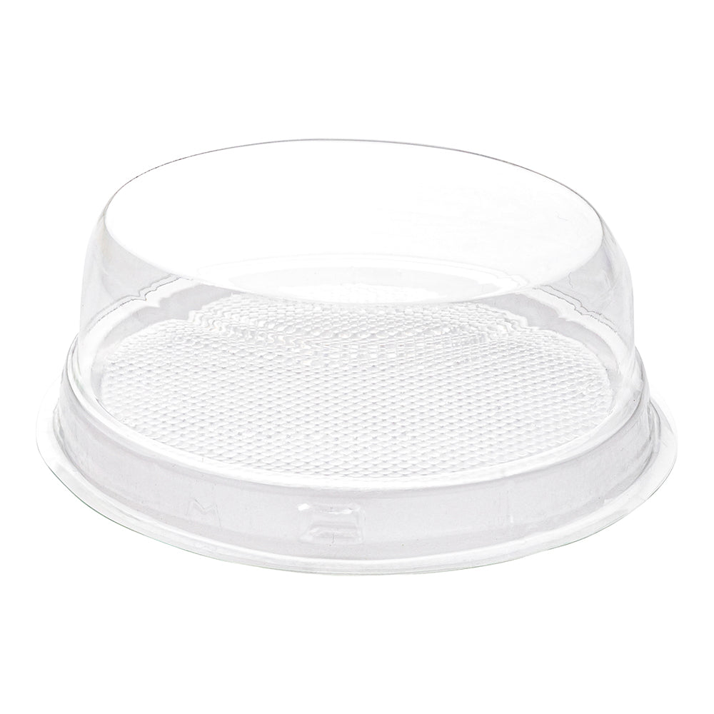 Thermo Tek 9 oz Oval Clear Plastic Cake Box - with Lid - 5 1/4" x 4 1/4" x 2" - 100 count box